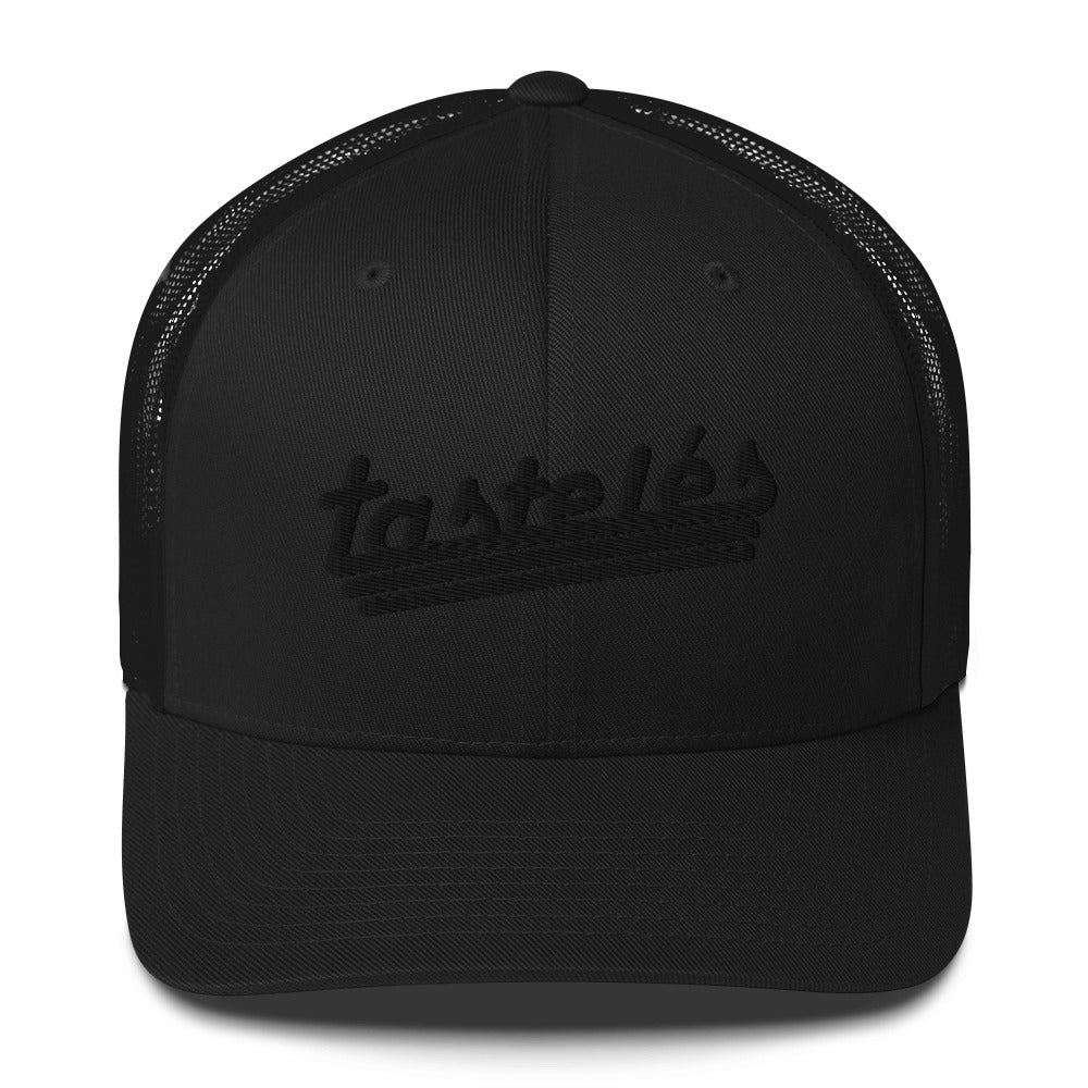 Essentials Matte Black Trucker Cap – tasteles